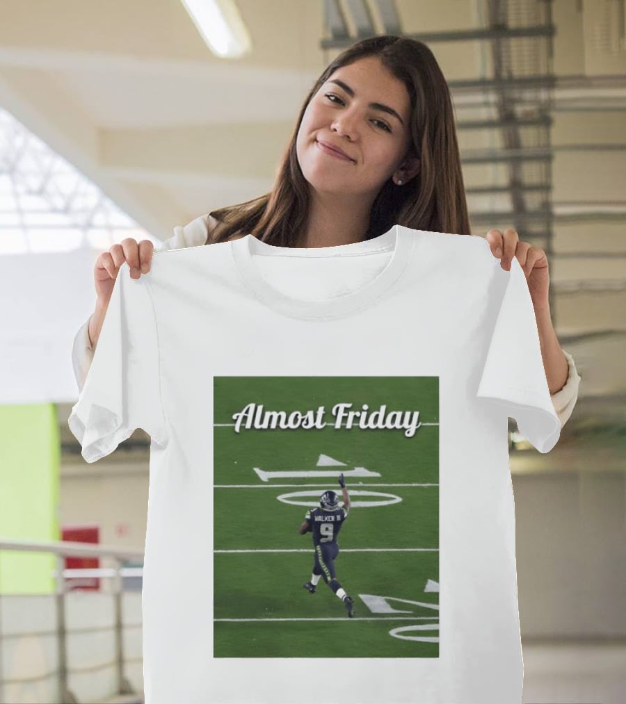 Almost Friday Kenneth Walker III Seahawks Football Celebration T-Shirt
