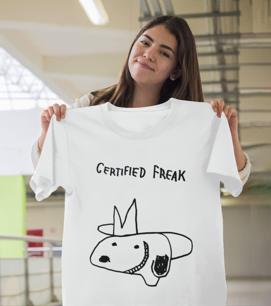 Certified Freak Snoopy Drawing Meme T-Shirt