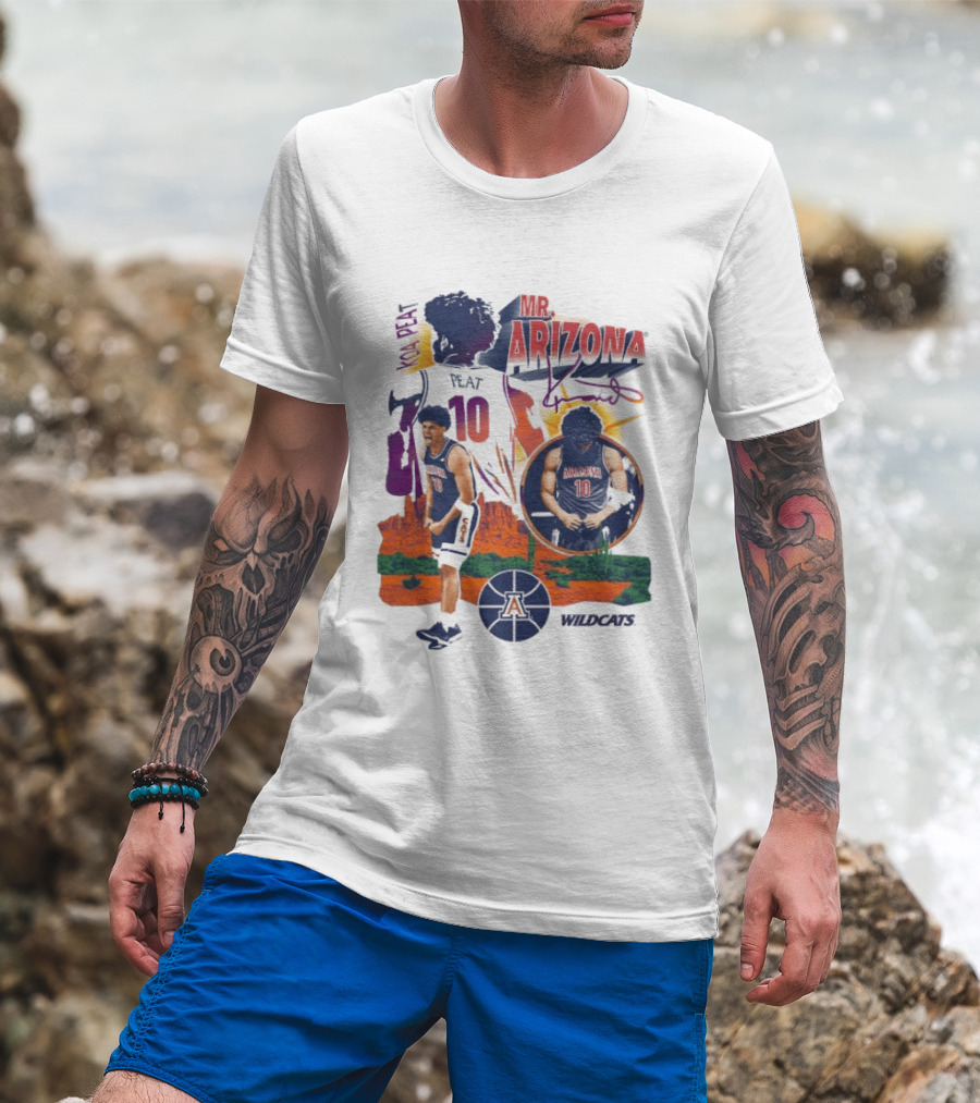Koa Peat Mr Arizona Wildcats Number 10 Basketball T-Shirt