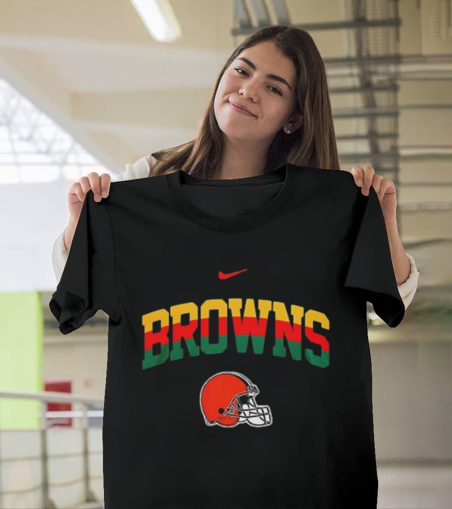 Cleveland Browns African Heritage 100 Years Nike Football T-Shirt