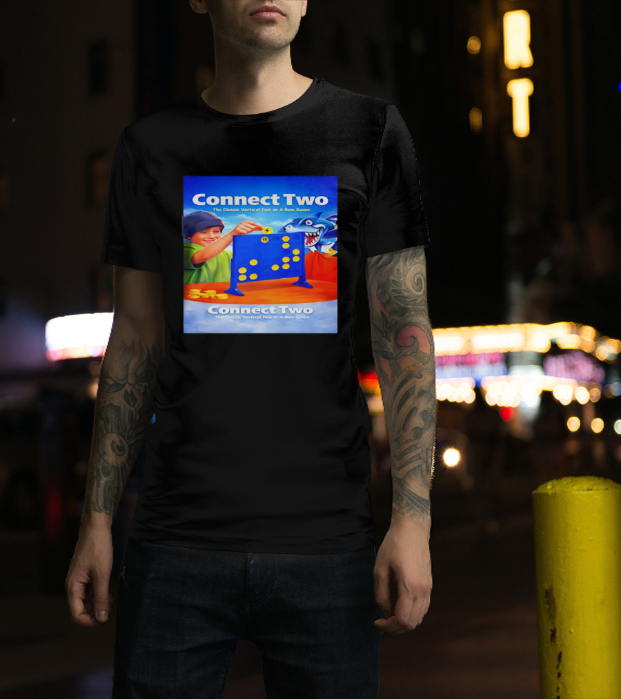 Connect Two The Classic Vertical Two In A Row Game T-Shirt