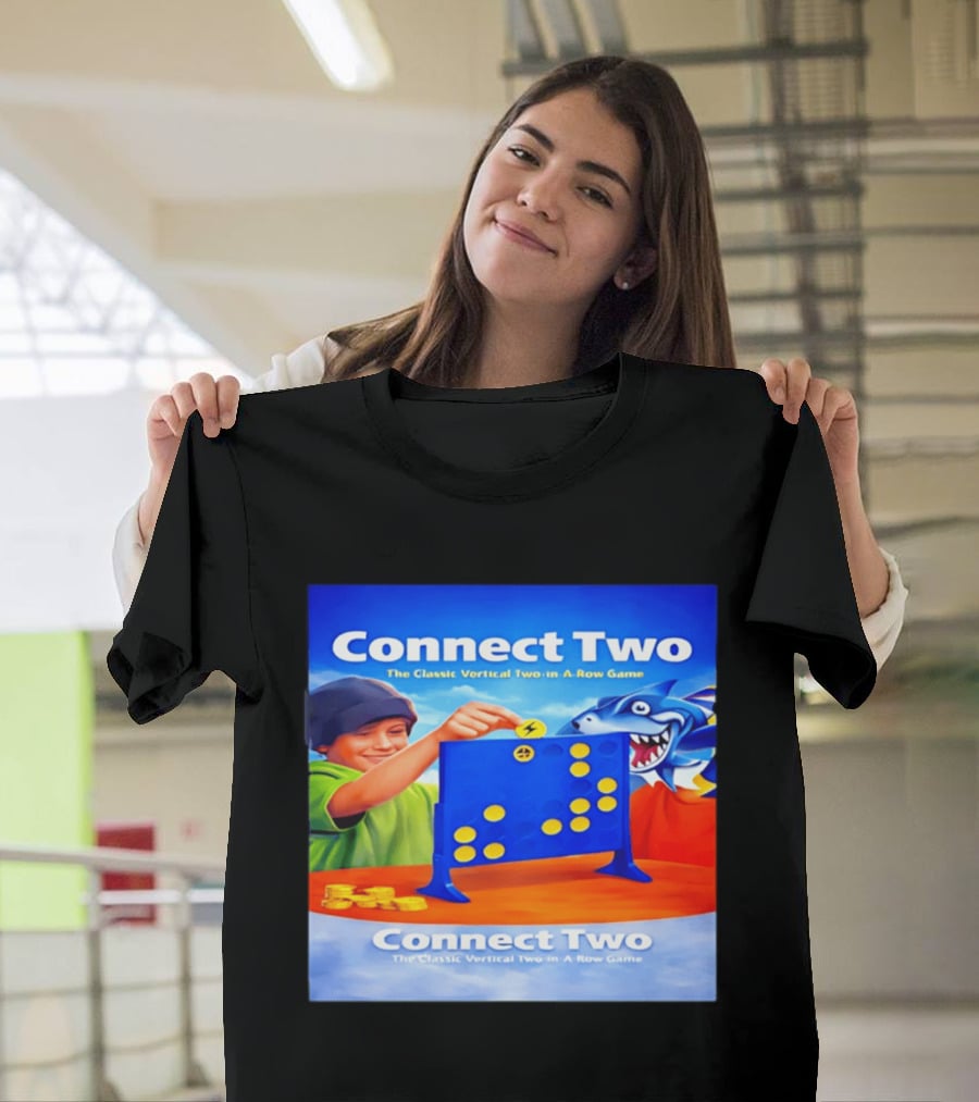 Connect Two The Classic Vertical Two In A Row Game T-Shirt