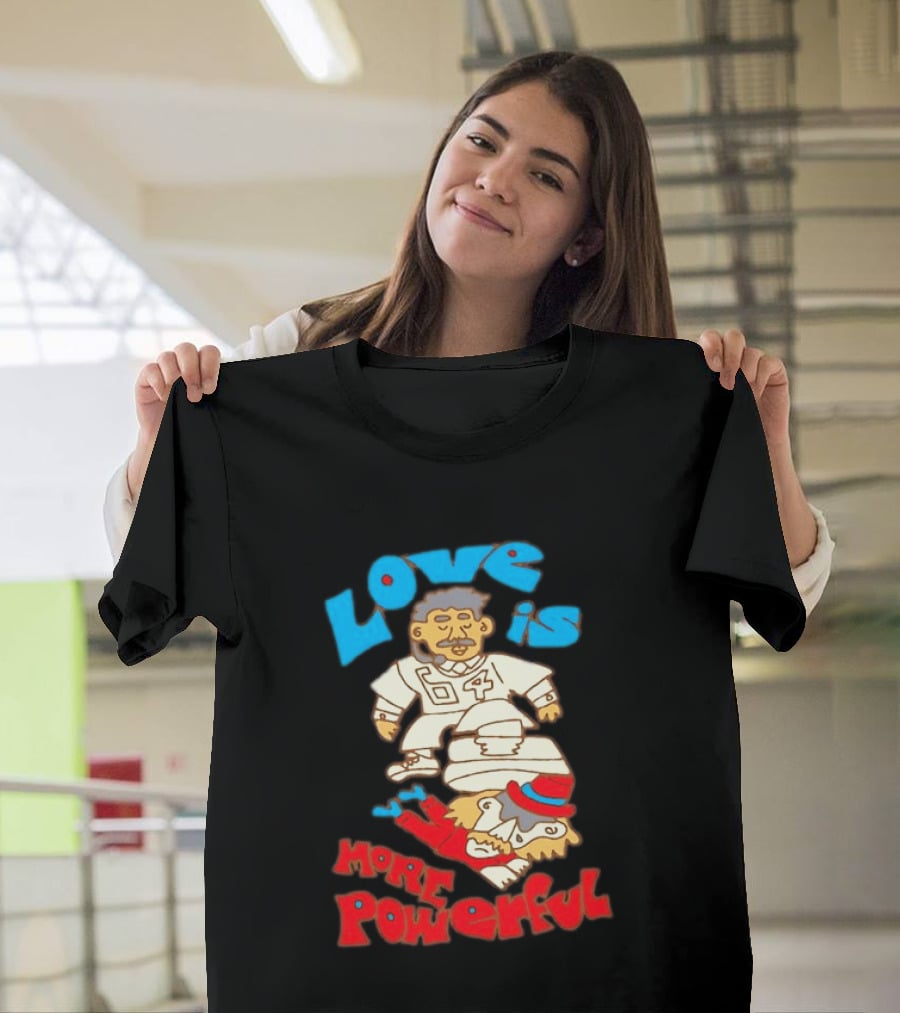 Love Is More Powerful Sam Lane 04 Football Tackle Cartoon T-Shirt