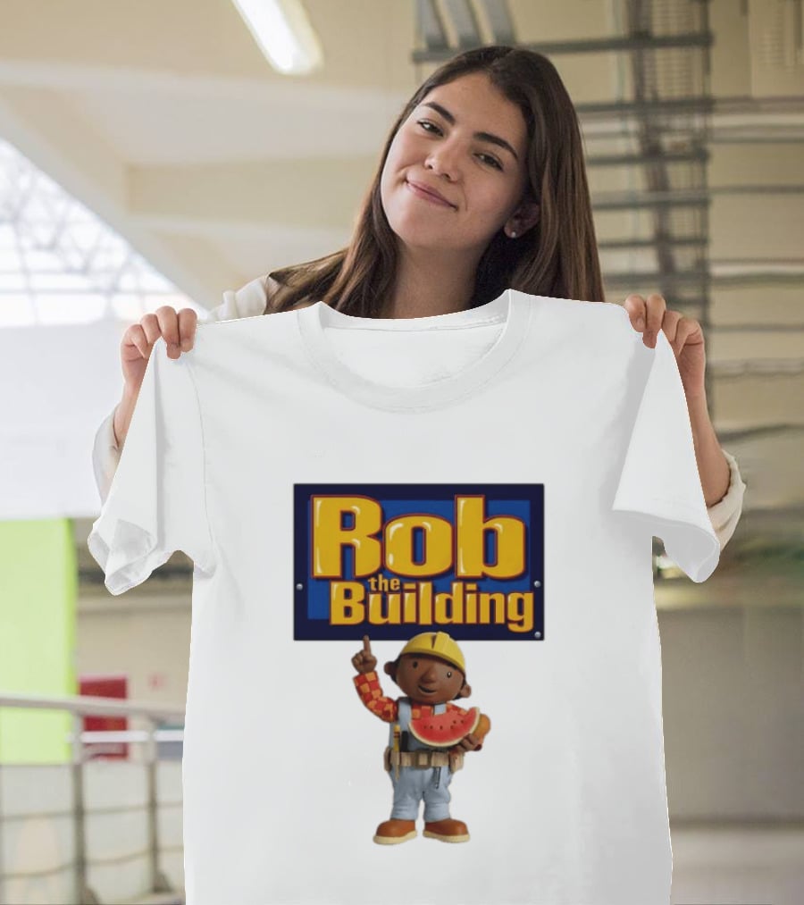 Rob The Building Watermelon Character Fun T-Shirt