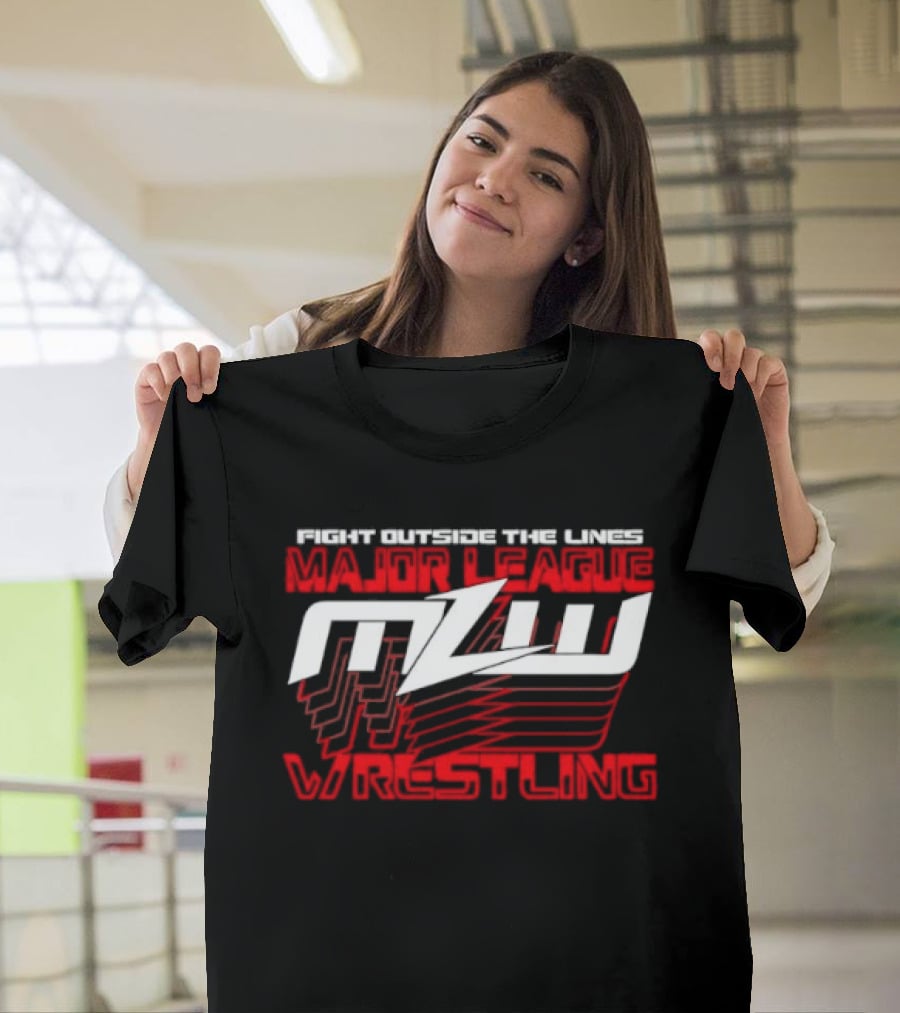MLW Fight Outside The Lines Major League Wrestling T-Shirt
