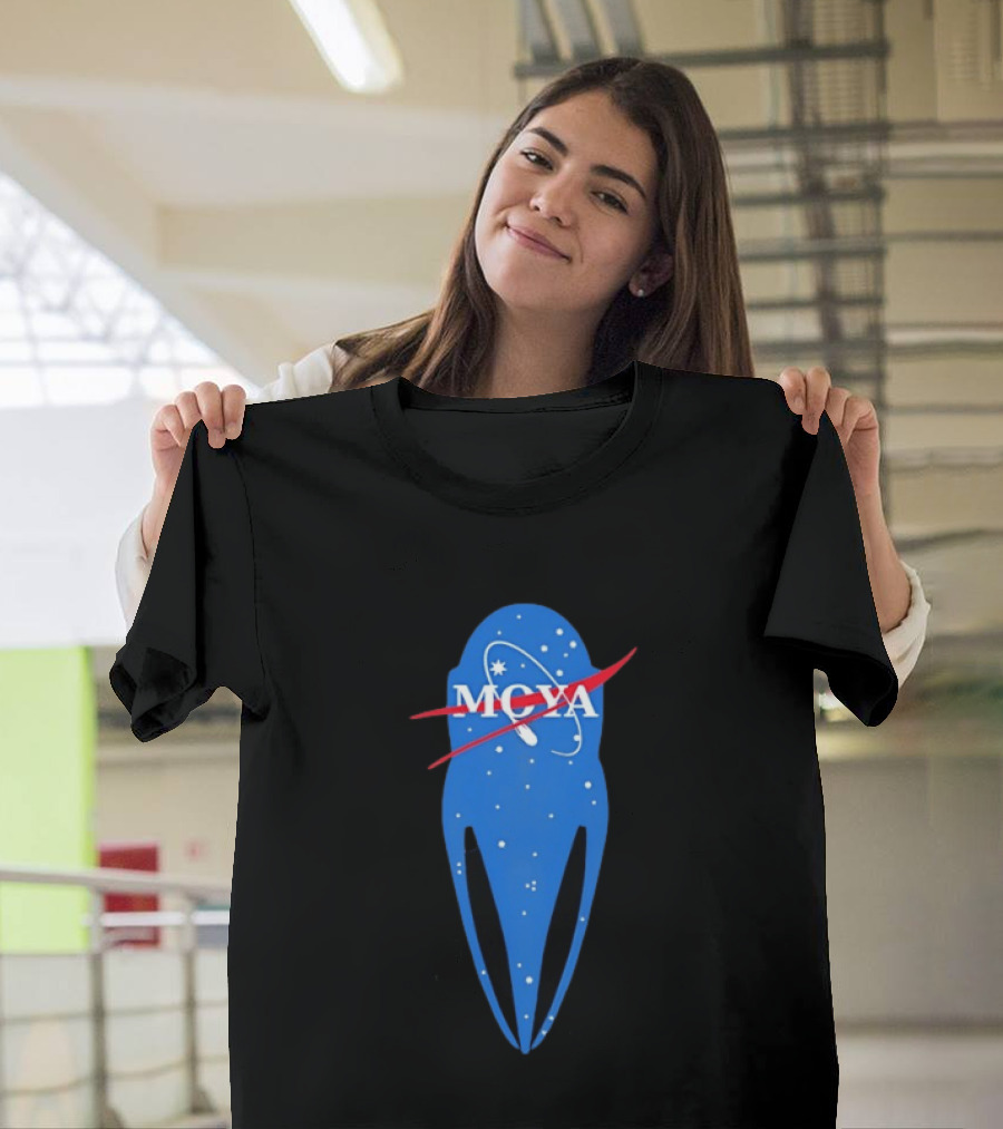 MQYA NASA Space Themed Blue Astronaut T-Shirt