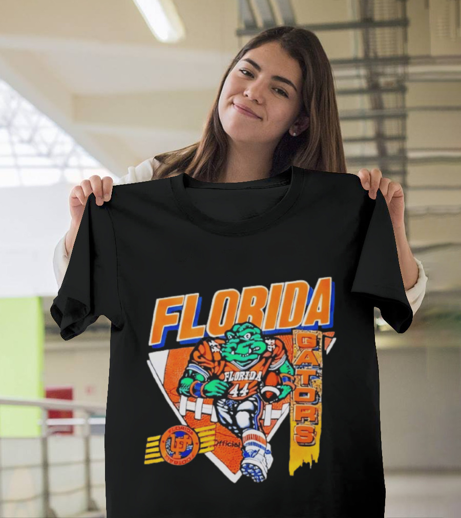 Florida Gators Football Alligator Cartoon 44 Player T-Shirt