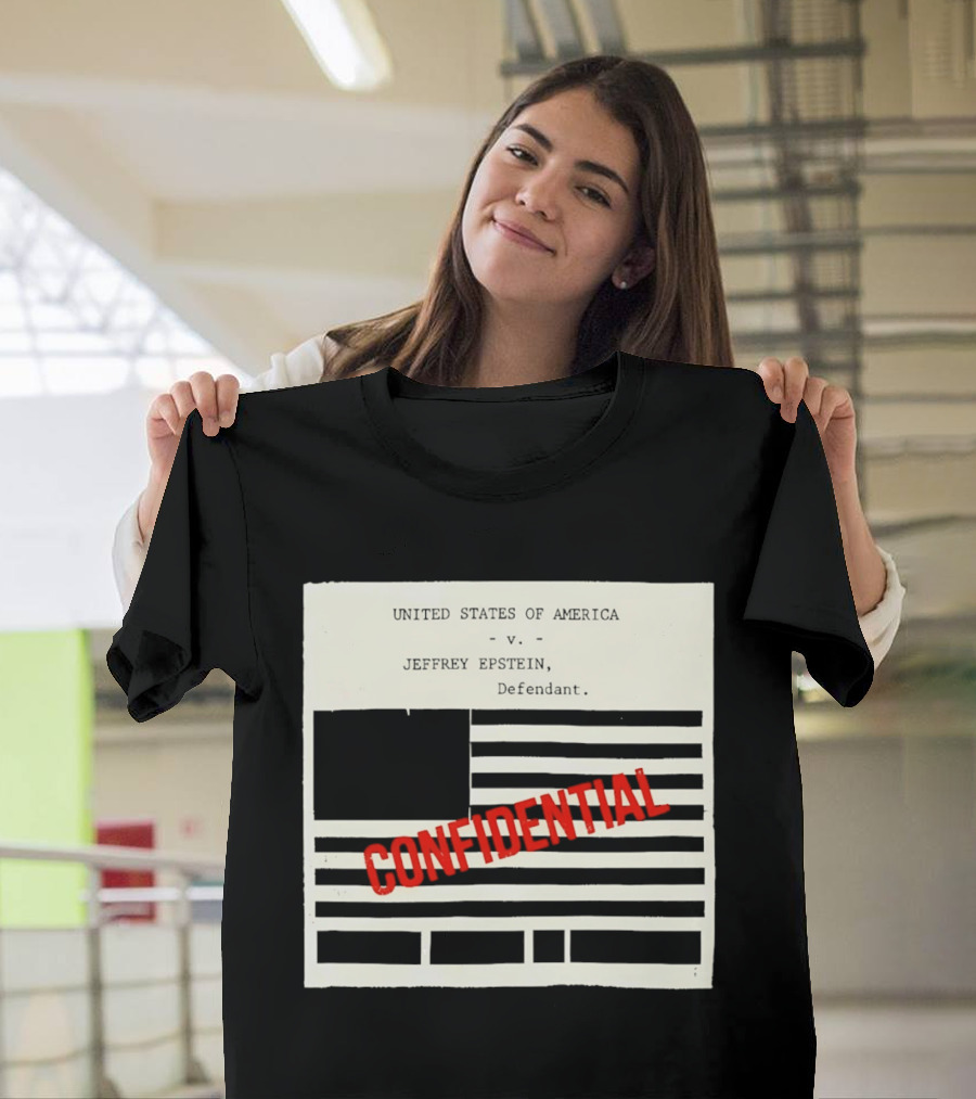 United States Of America Vs Epstein Defendant Flag Confidential T-Shirt