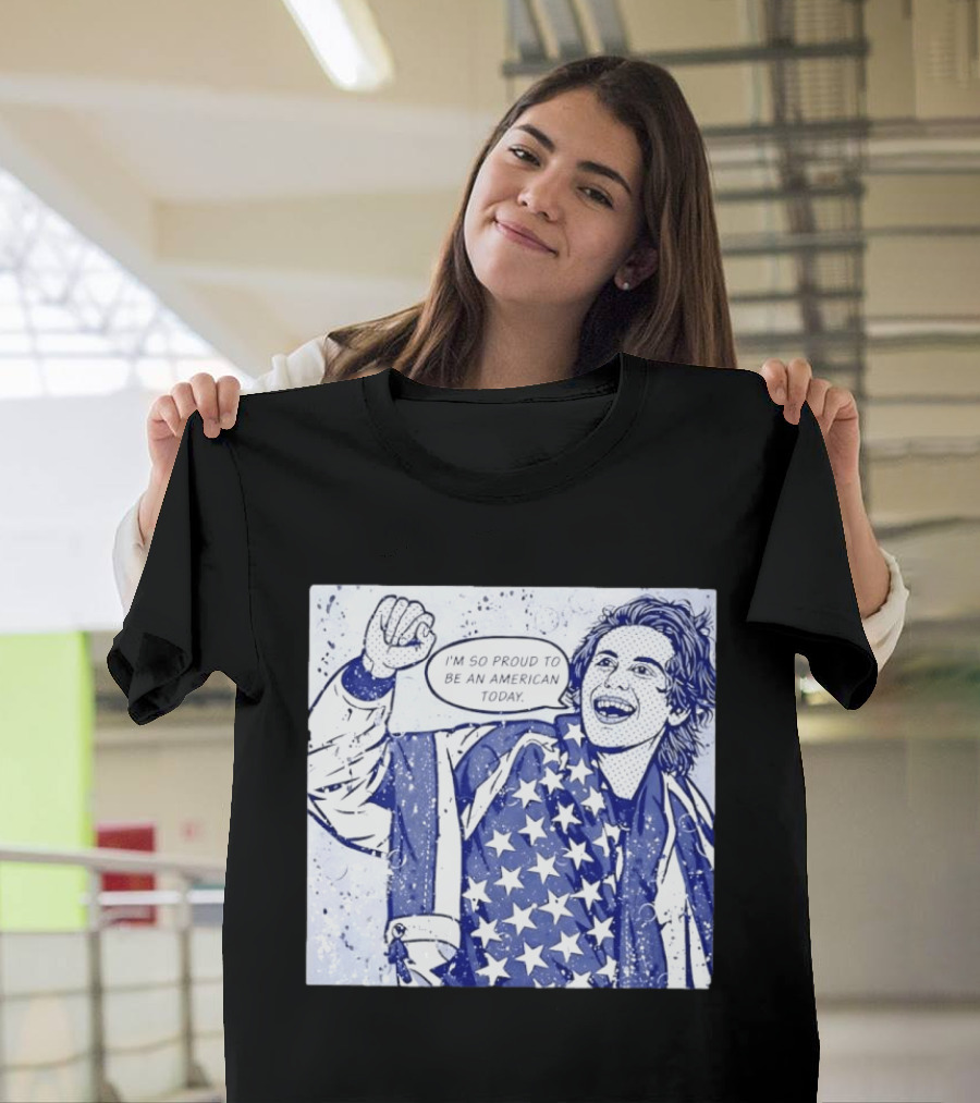 Jack Hughes USA I'm So Proud To Be An American Today T-Shirt