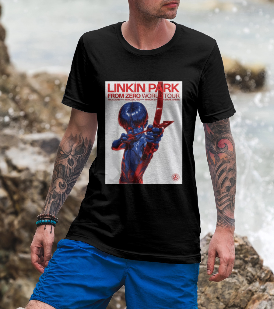 Linkin Park From Zero World Tour Auckland New Zealand 2026 March 18 Spark Arena T-Shirt