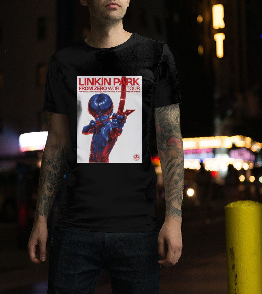 Linkin Park From Zero World Tour Auckland New Zealand 2026 March 18 Spark Arena T-Shirt