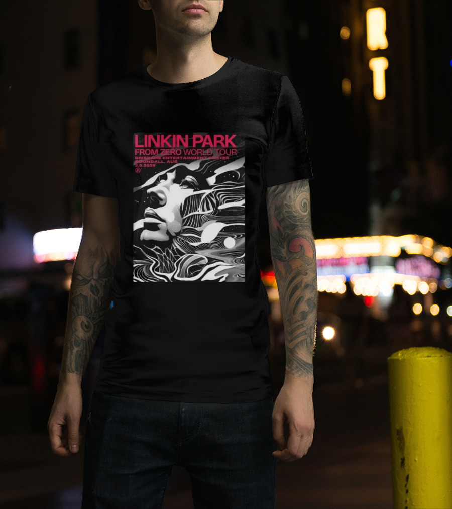 Linkin Park From Zero World Tour Brisbane Entertainment Center Boondall Australia March 3 2026 T-Shirt