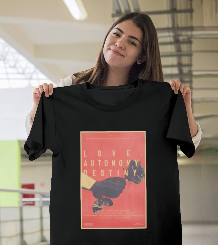 Love Autonomy Destiny Electric Dream Battery February 14th 2024 Hand Holding Flower T-Shirt