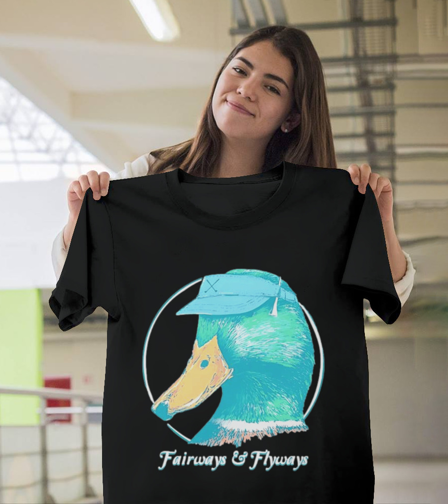Fairways And Flyways Mallard Duck Head With Cap T-Shirt