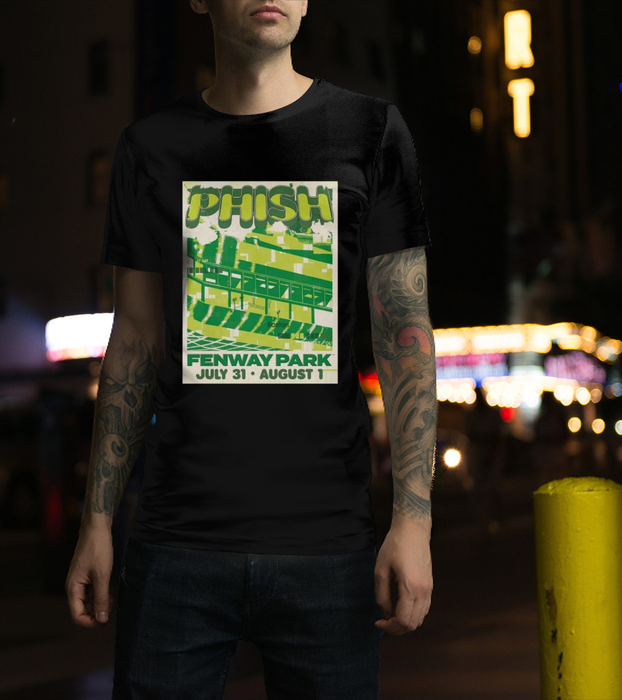 Phish Fenway Park Boston July 31 August 1 Event 2026 T-Shirt