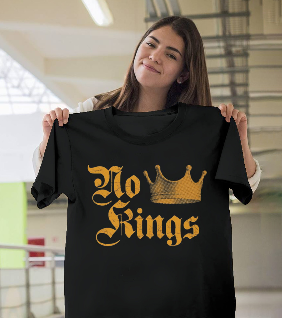 No Kings Since 1776 Gold Crown T-Shirt