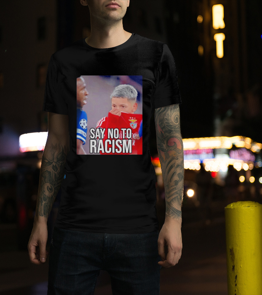 Say No To Racism Prestianni Benfica Soccer Awareness T-Shirt