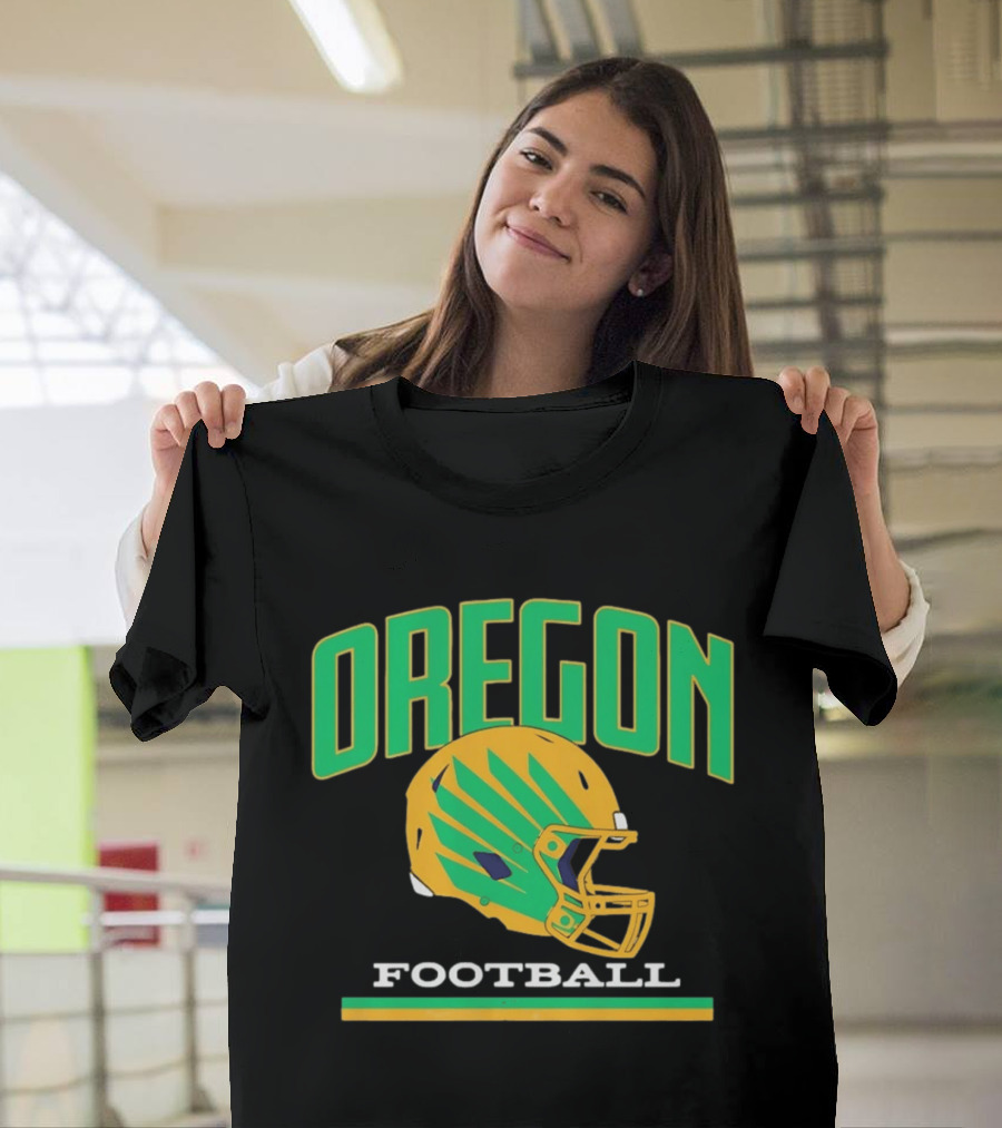 Oregon Ducks Football Team Helmet T-Shirt