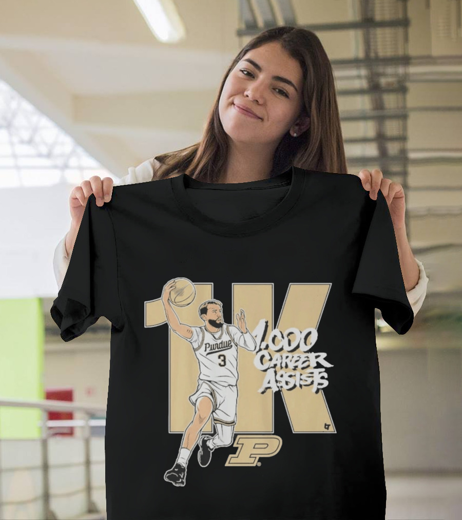 Purdue Basketball 1K Career Assists Braden Smith T-Shirt