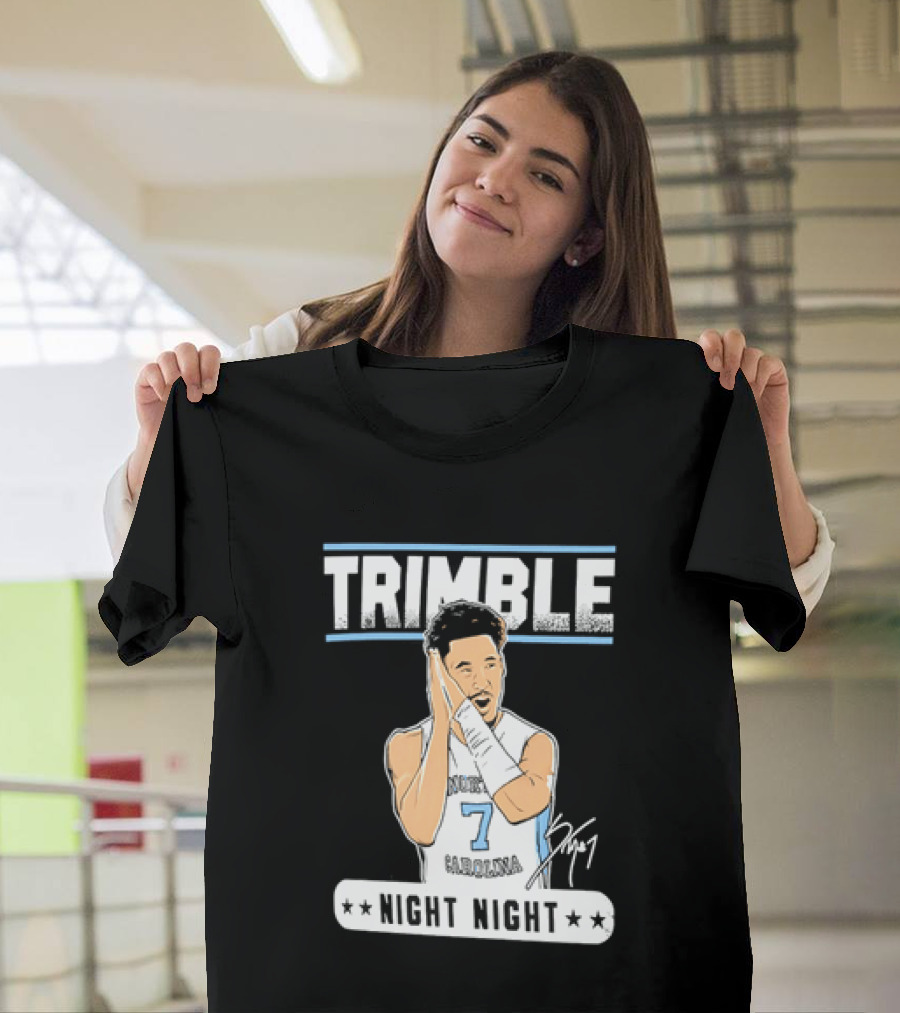 Seth Trimble North Carolina Tar Heels Basketball Tribute Night Night T-Shirt