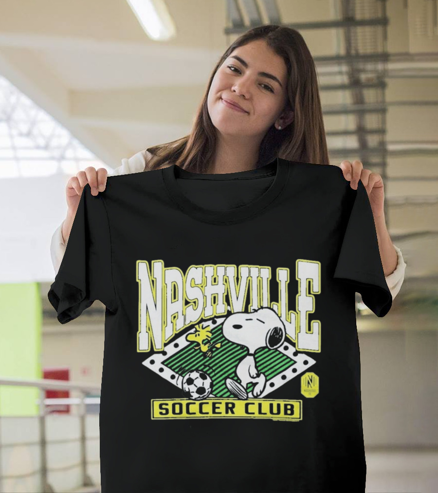 Nashville Soccer Club Snoopy Woodstock Peanuts Collaboration T-Shirt