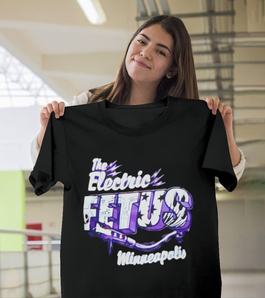The Electric Fetus Minneapolis Purple Stars And Stripes T-Shirt