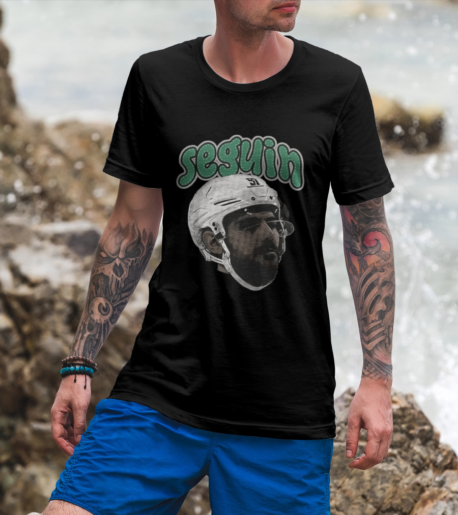 Seguin Dallas Stars Hockey Big Face T-Shirt