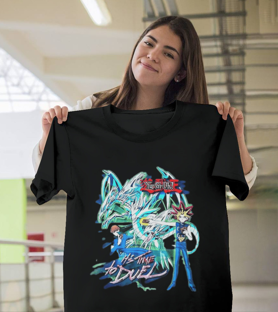 Yu Gi Oh Master Duel It's Time To Duel Blue Eyes White Dragon Yugi Kaiba T-Shirt