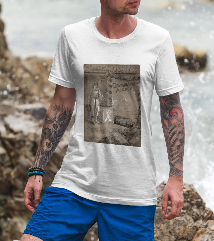 776 1896 Olympiakoi Agones Athina Athènes Jeux Olympiques T-Shirt