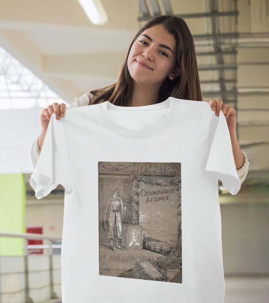 776 1896 Olympiakoi Agones Athina Athènes Jeux Olympiques T-Shirt