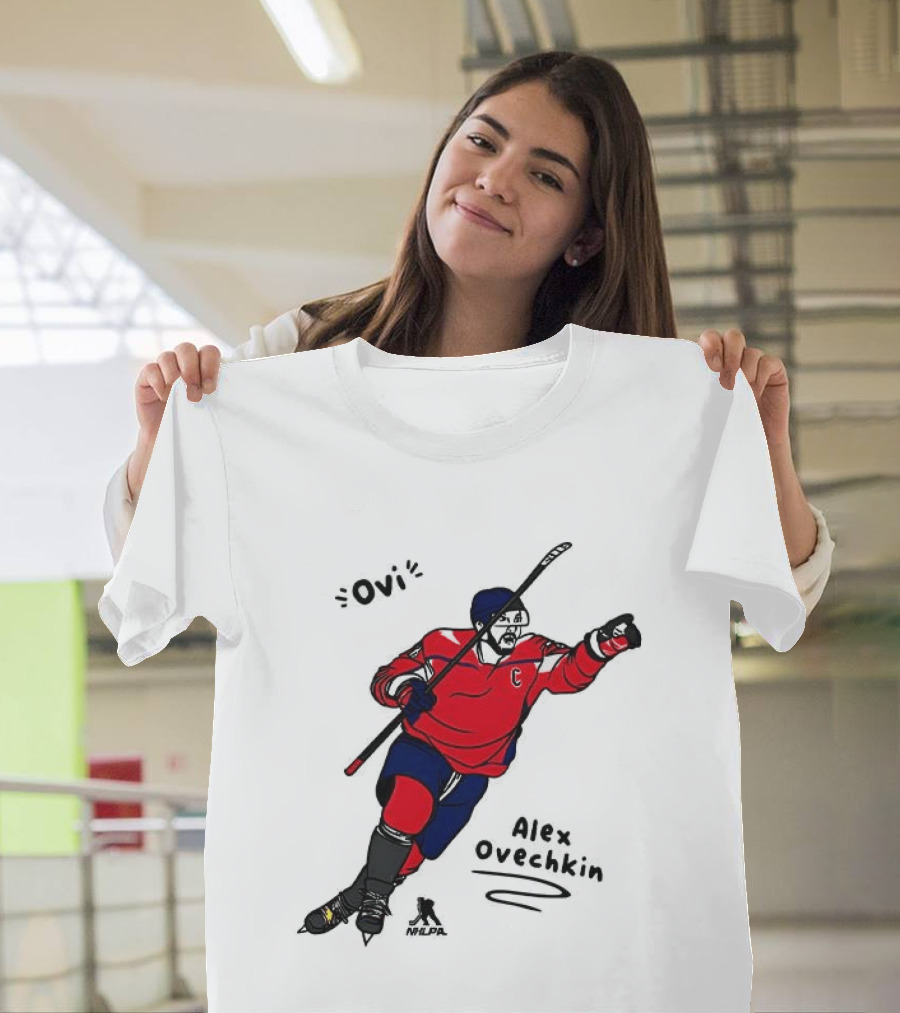 Ovi Cartoon Alex Ovechkin Washington Capitals Hockey T-Shirt
