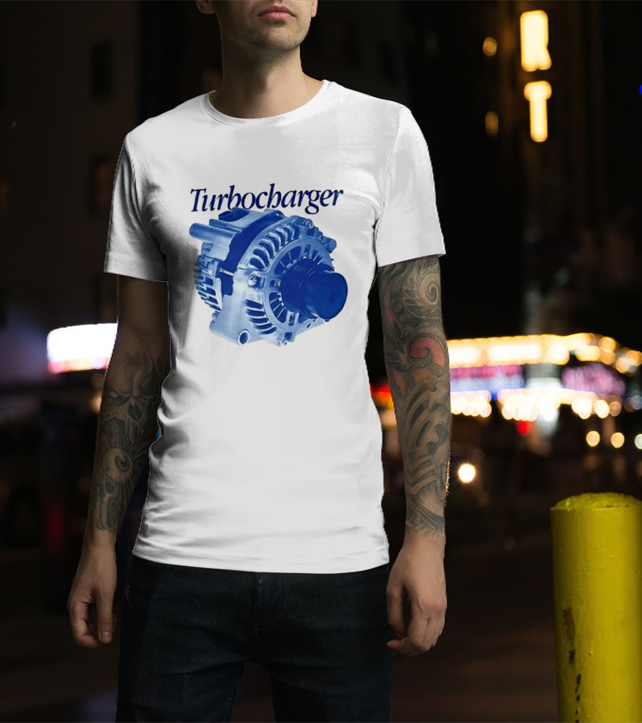 Turbocharger Alternator Blue Highlight T-Shirt