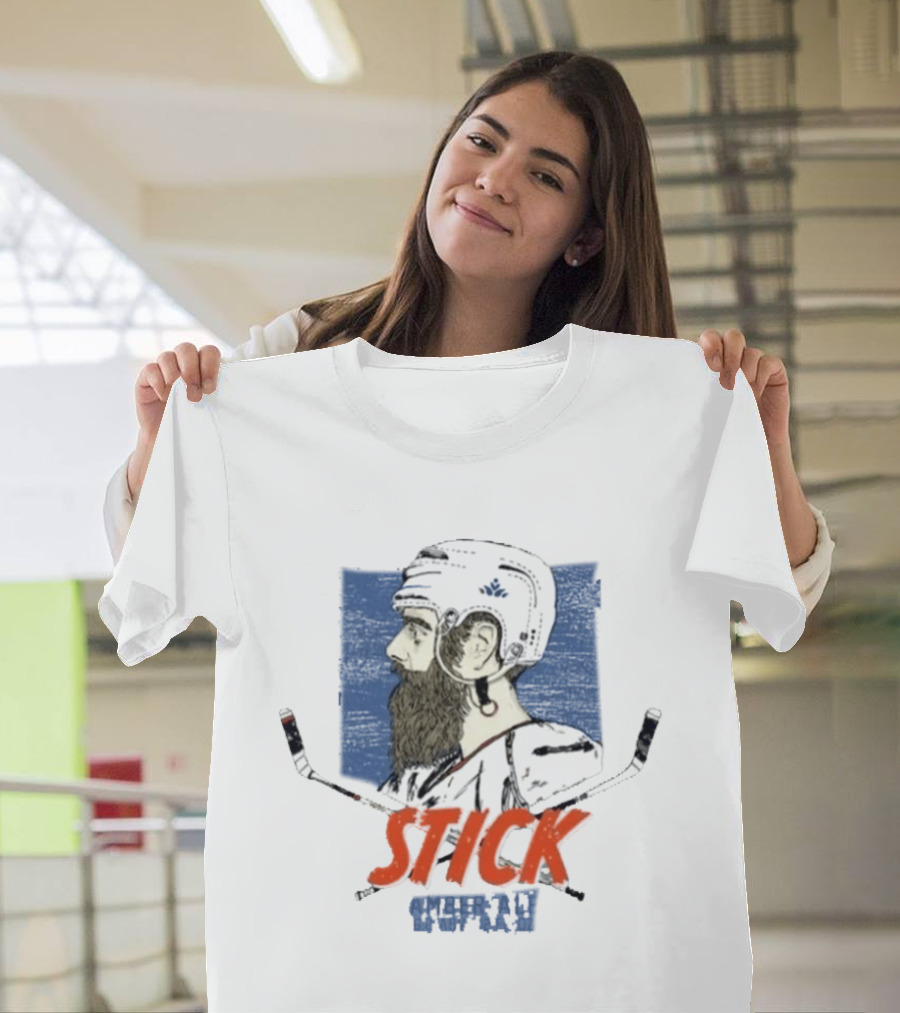 Stick Savard Atkinson Hockey Bearded Helmet T-Shirt