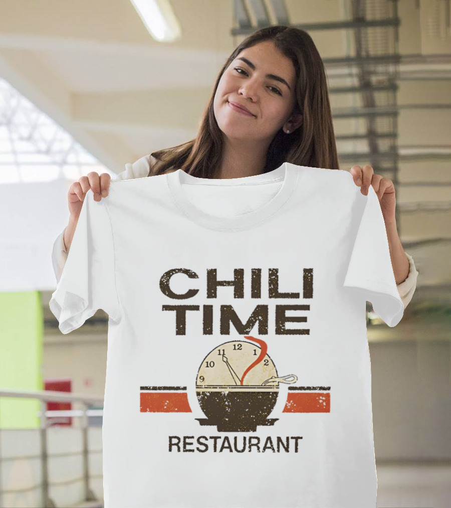 Chili Time Restaurant Spoon St Bernard Recreation Department T-Shirt