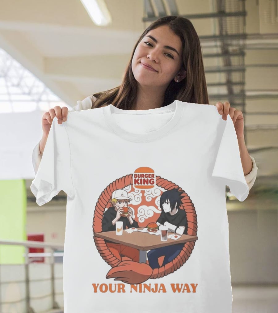 Burger King Naruto Sasuke Dining Your Ninja Way T-Shirt