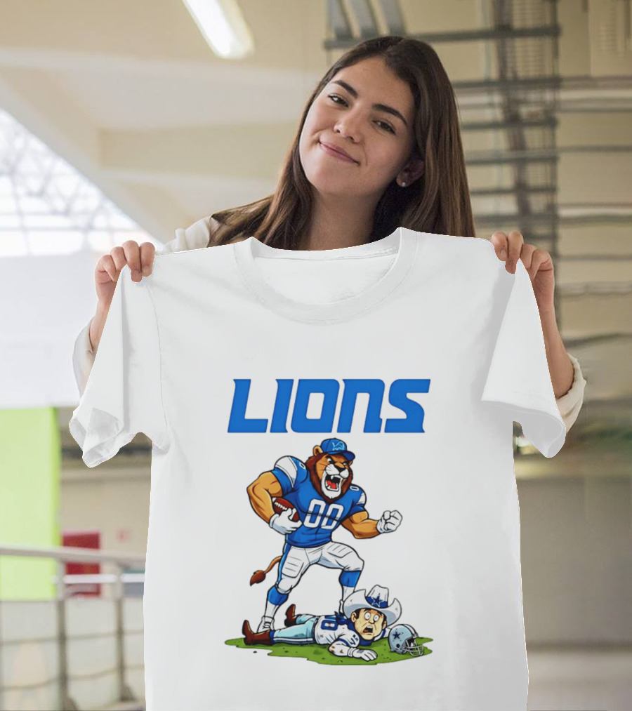 Detroit Lions Rivalry Victory Over Dallas Cowboys T-Shirt