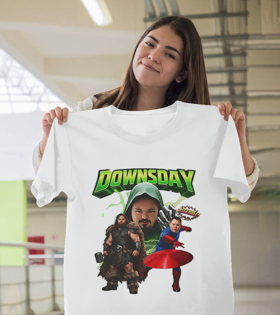 Donwsday Assemble Domesday X Down Syndrome Superhero T-Shirt