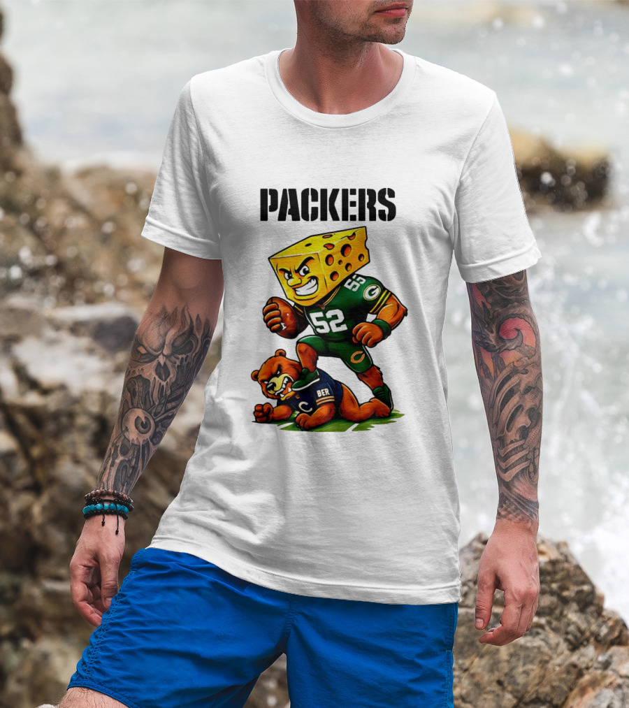 Packers Vs Bears Cheesehead Dominance Rivalry Showdown T-Shirt