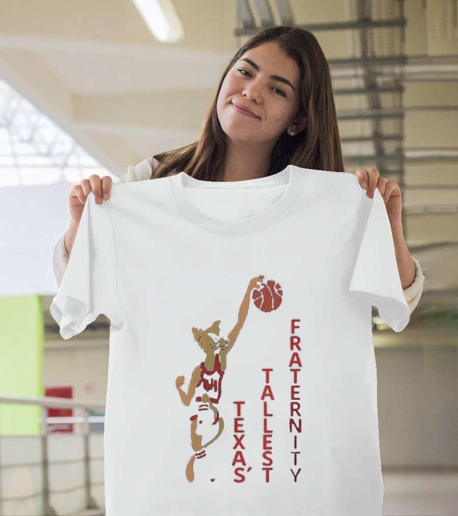 Houston Cougars Texas Tallest Fraternity Cat Dunking Phi Slama Jama T-Shirt