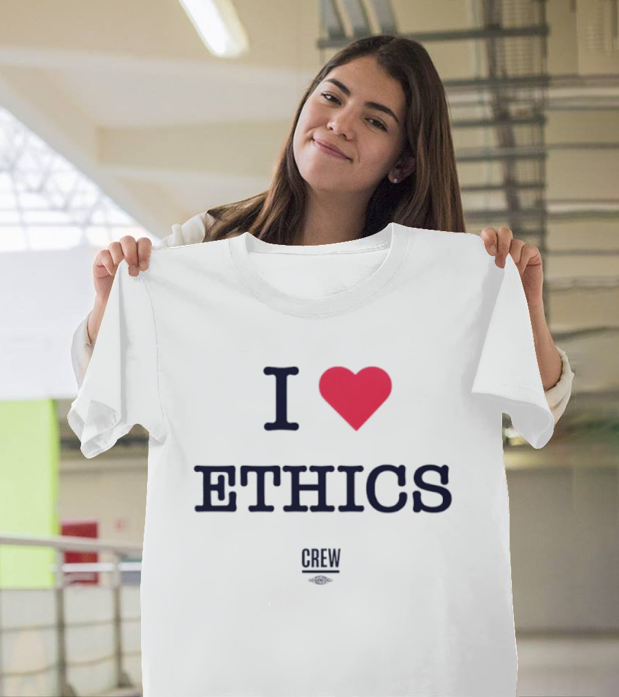I Love Ethics Heart Crew T-Shirt