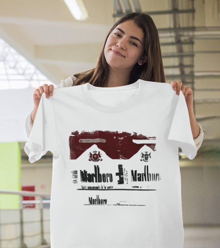 Marlboro Filter French Smoking Warning T-Shirt