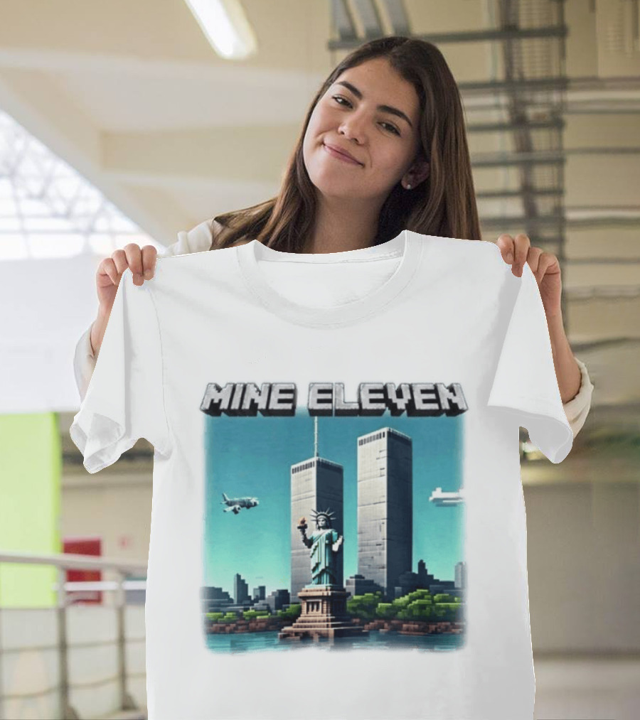 Mine Eleven Statue Of Liberty World Trade Center New York City T-Shirt