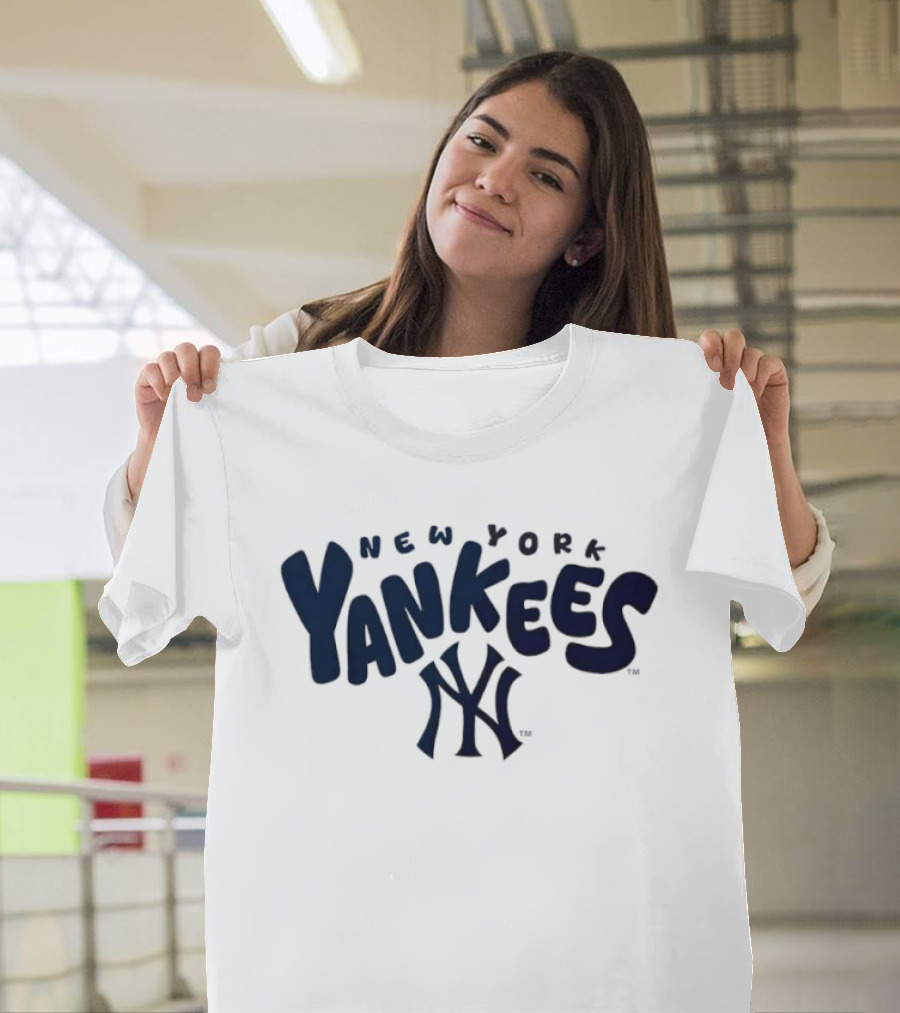 New York Yankees Bubble Crew Neck Yankees NY T-Shirt
