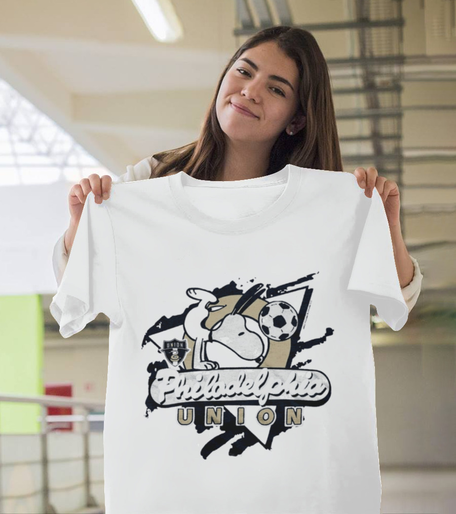 Snoopy Philadelphia Union Soccer Collaboration T-Shirt
