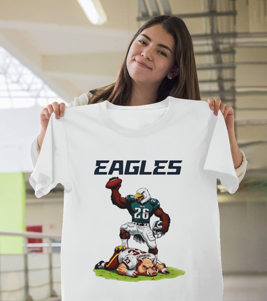 Eagles vs Commanders Rivalries NFL Showdown Football Battle T-Shirt