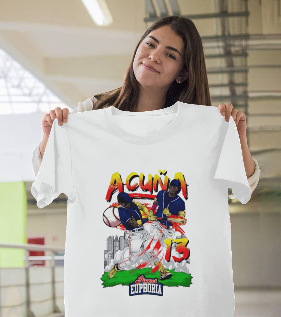 Ronald Acuña Jr Planet Euphoria Number 13 Baseball T-Shirt