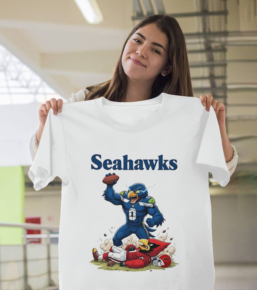 Seattle Seahawks Vs Arizona Cardinals Rivalry Victory Celebration T-Shirt