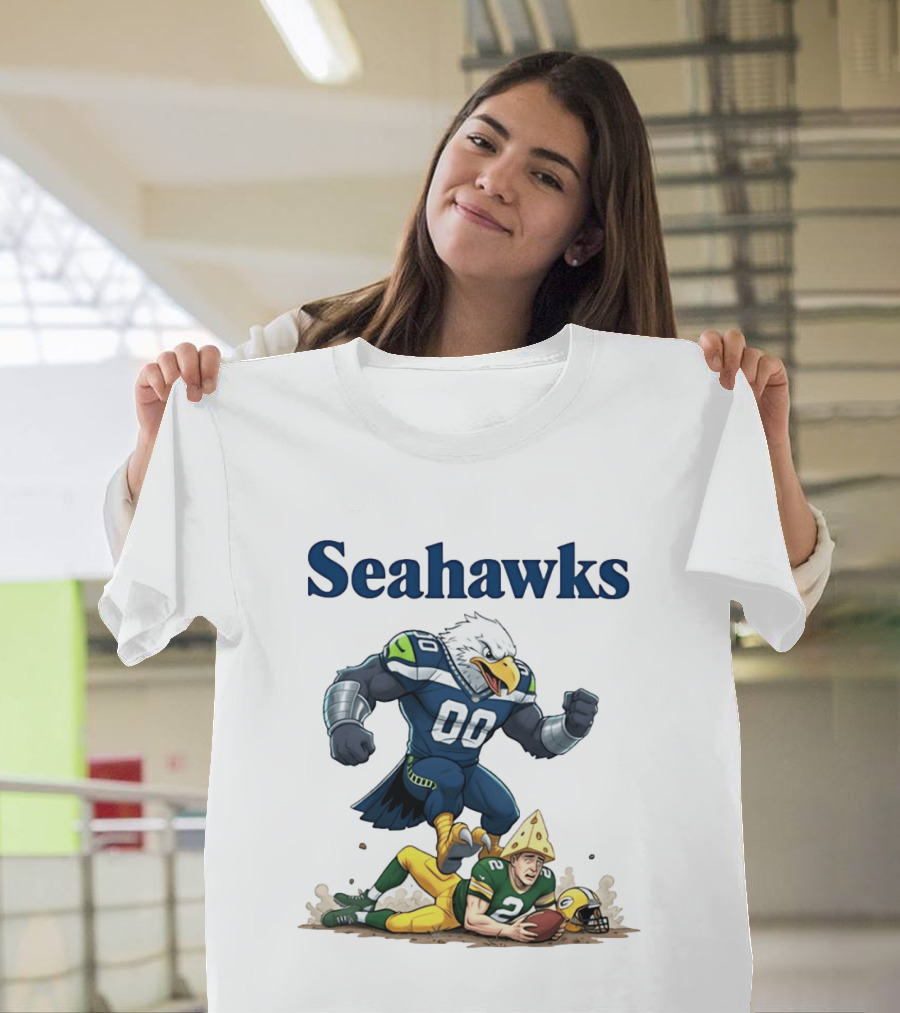 Seattle Seahawks Vs Green Bay Packers Rivalry Showdown T-Shirt