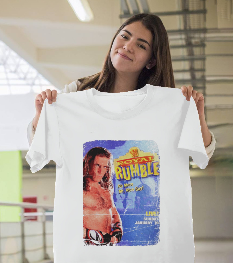 WWF Royal Rumble 1996 No More Mr. Nice Guy Live Sunday January 19 T-Shirt