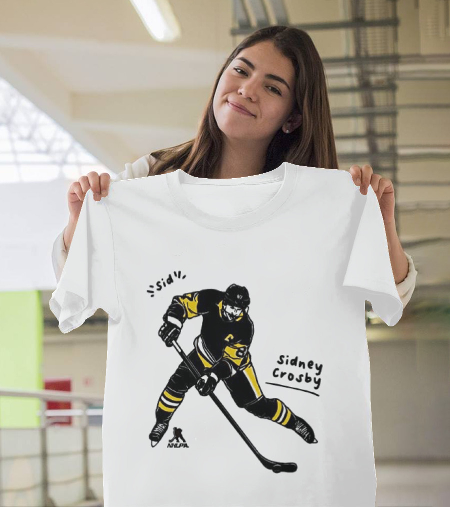 Sidney Crosby Pittsburgh Penguins Hockey Sid Cartoon Player T-Shirt